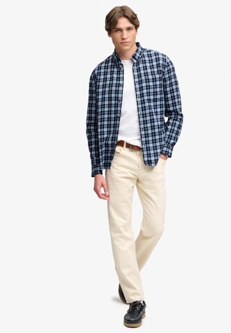 Superdry & Co Regular fit Overhemd in Blauw