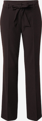 Wide Leg Pantalon à plis s.Oliver BLACK LABEL en noir : devant