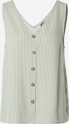 VERO MODA Blouse 'BUMPY' in Groen: voorkant