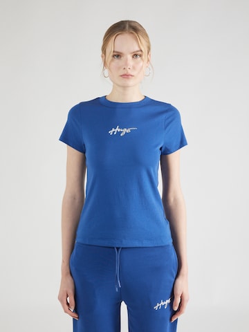 T-shirt 'Classic 4' HUGO en bleu : devant