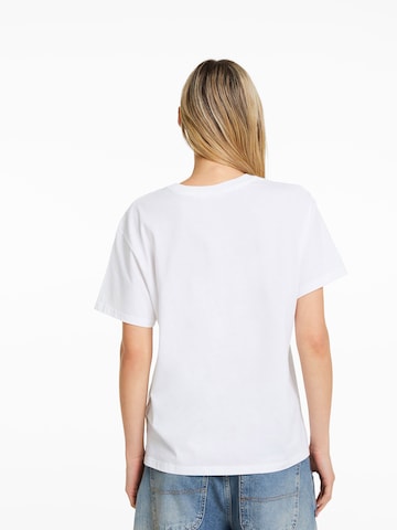 Bershka T-shirt i vit