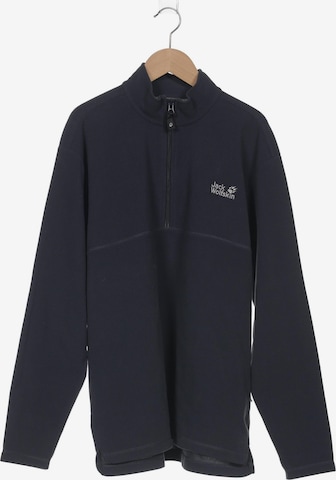 JACK WOLFSKIN Sweatshirt & Zip-Up Hoodie in M in Blue: front