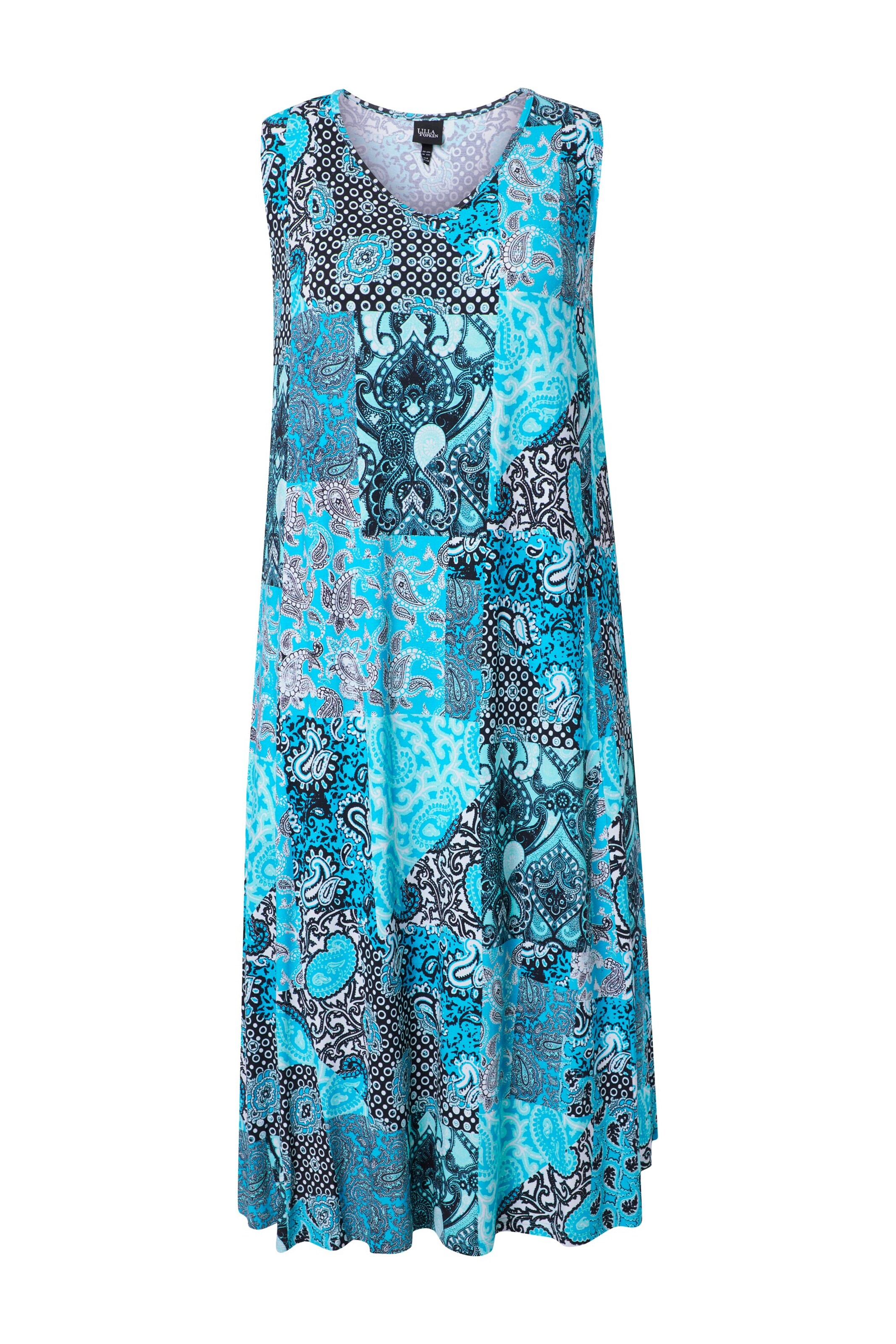 Ulla Popken Jurk in Blauw: voorkant