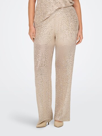 ONLY Carmakoma Loose fit Pants in Beige: front