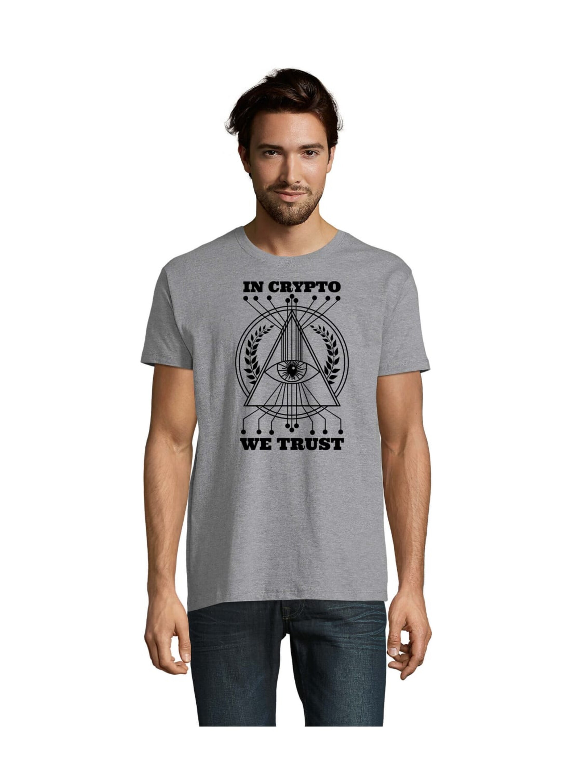 Blondie & Brownie Shirt 'KryptoTrust' in 5XL in Grey, Item view