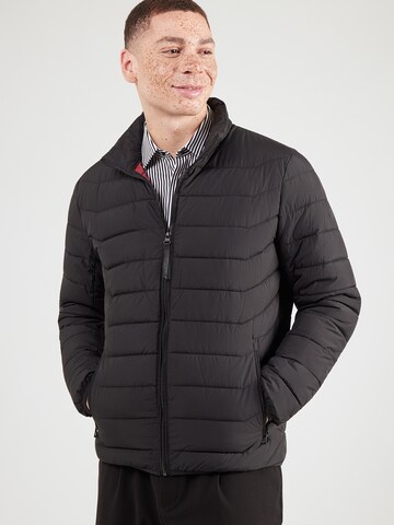 Veste mi-saison LERROS en noir : devant