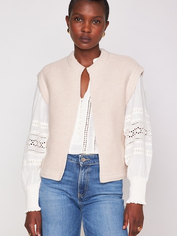 Maison 123 Strickjacke 'Sonny' in Weiß: Vorderseite