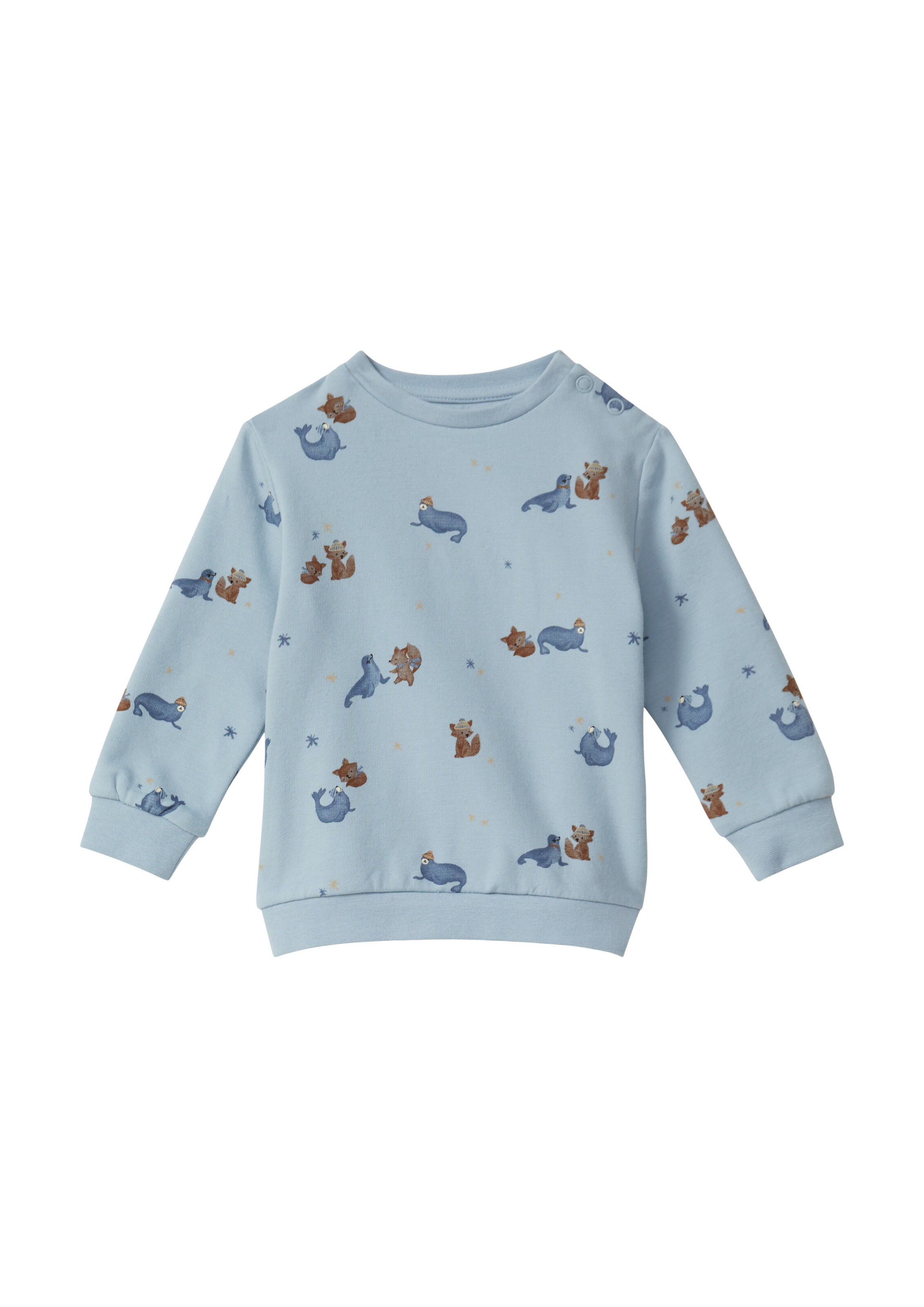 s.Oliver Sweatshirt in Blau: Vorderseite