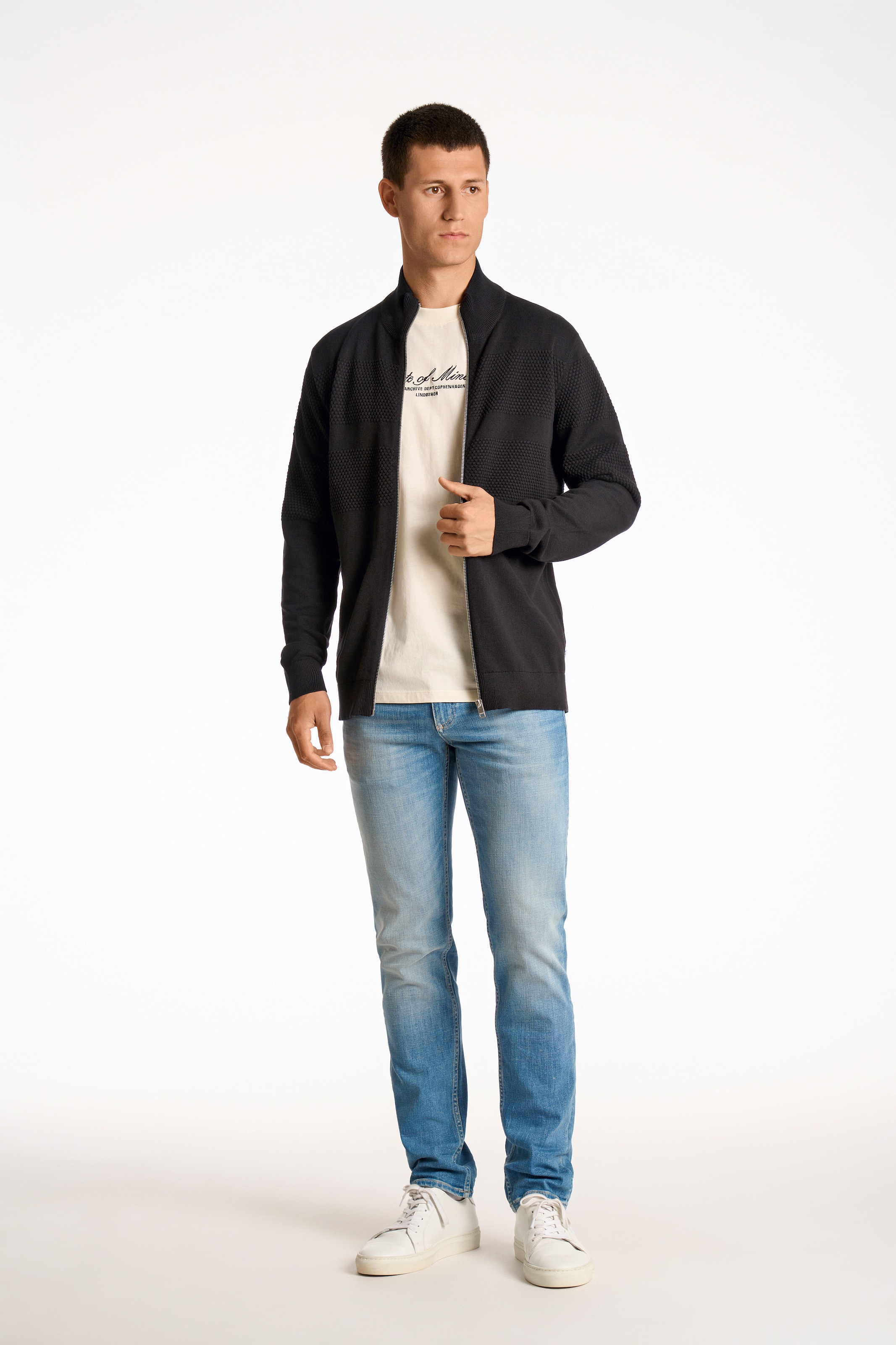 Lindbergh Knit Cardigan in Black