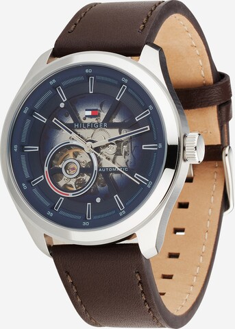 Montre à affichage analogique TOMMY HILFIGER en marron : devant