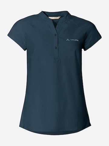 VAUDE Multifunctionele blouse 'Yaras' in Blauw: voorkant