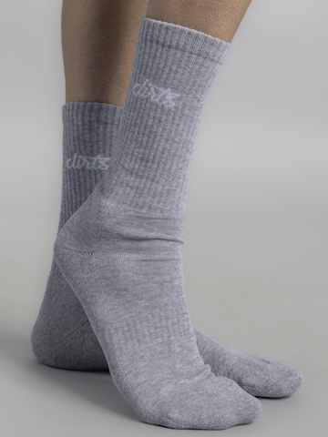 Dirts Socks 'Classic Logo Socks' in Silver: front