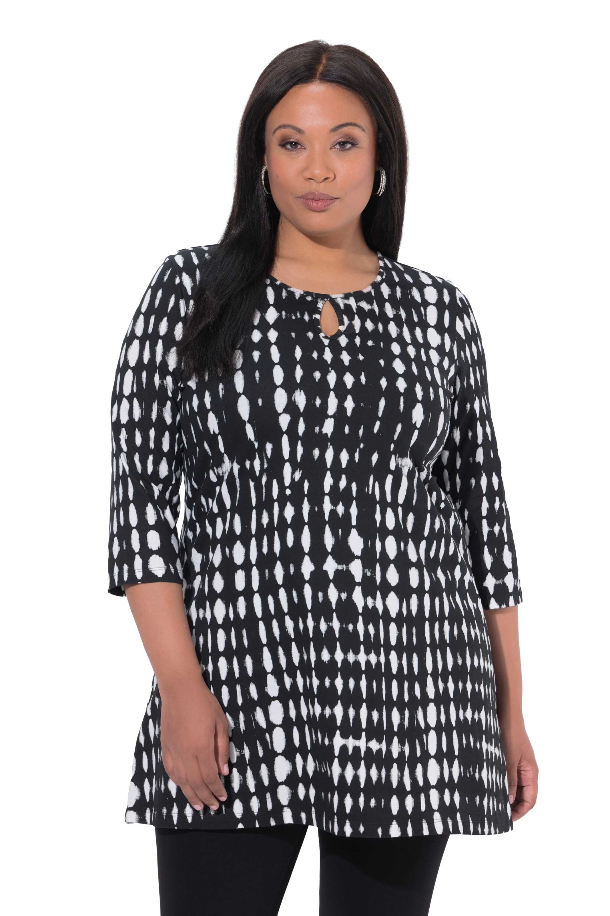 Ulla Popken Shirt in Black: front