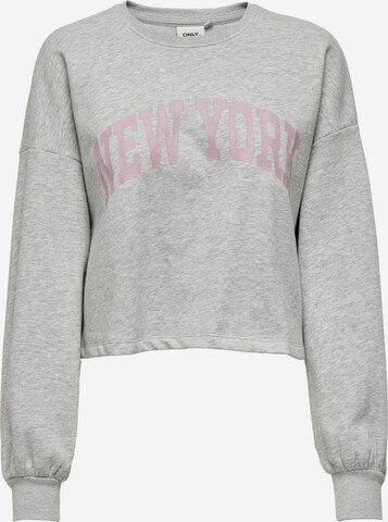 Sweat-shirt 'Spencer' ONLY en gris