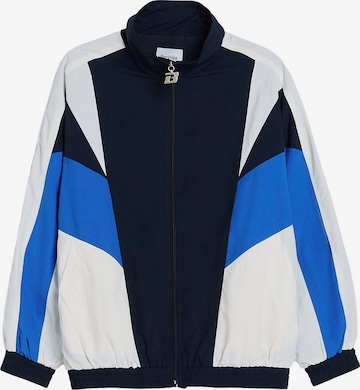 Bershka Between-Season Jacket in Blue: front