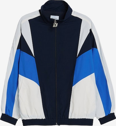 Bershka Between-season jacket in Sky blue / Dark blue / White, Item view