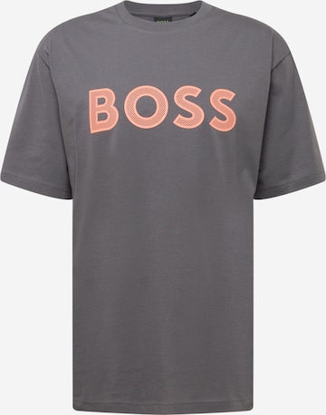 T-Shirt 'Teeos' BOSS Green en gris : devant