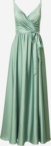 SWING - Vestido de noche en verde: frente