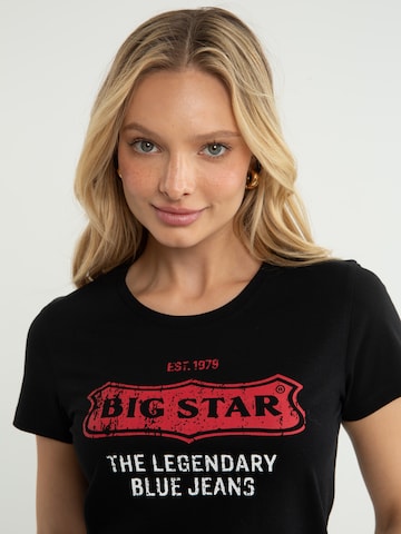 BIG STAR Shirt 'RISSMELNA' in Zwart