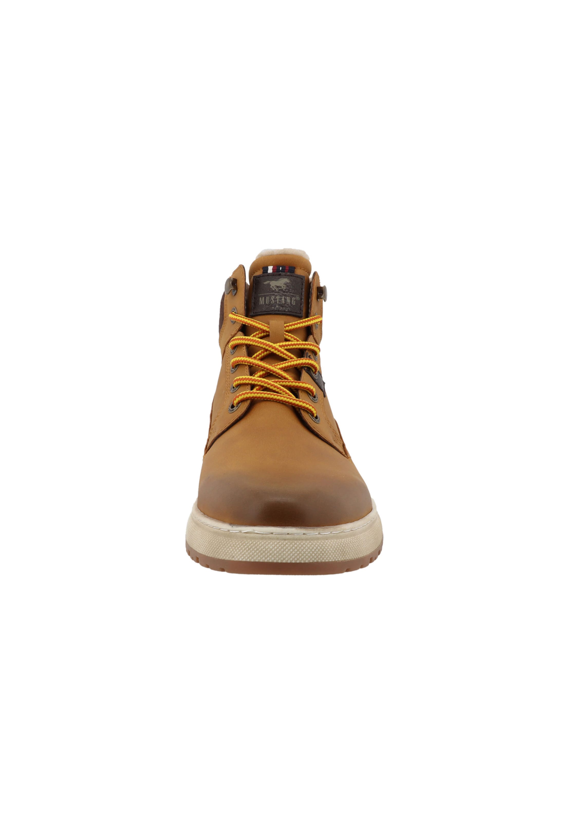 MUSTANG Schnürboots in Beige