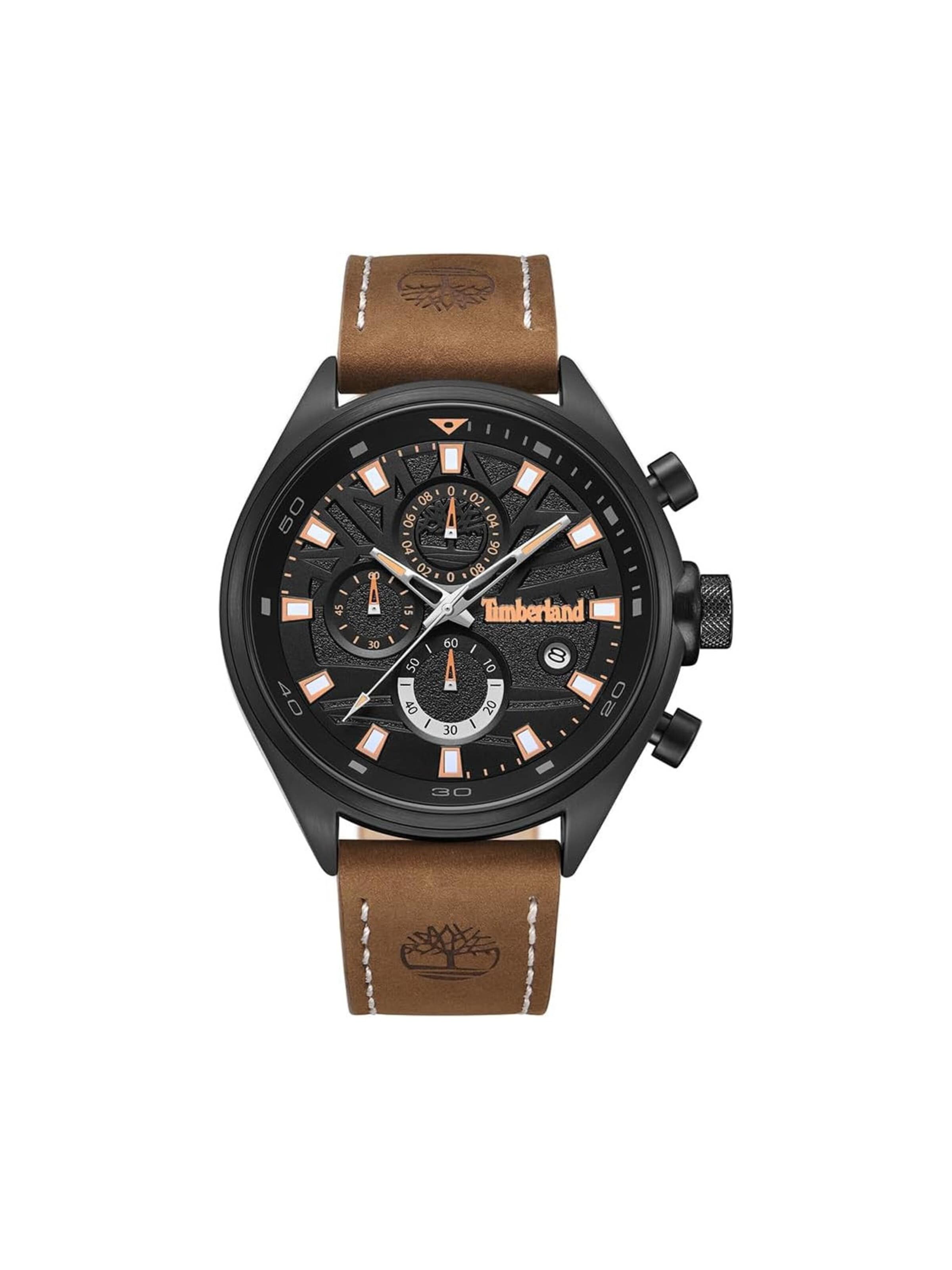 TIMBERLAND Analog Watch 'Montre homme Timberland Cherryfield  TDWGC9000401 chronographe' in Brown: front