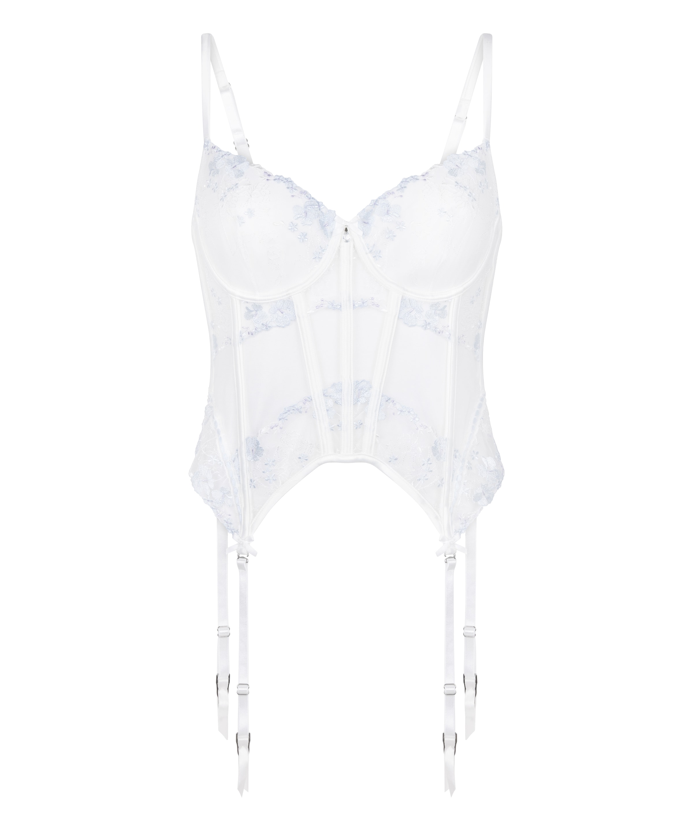 Hunkemöller Korset 'Peonie' in Wit: voorkant