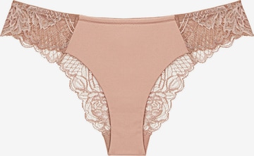 TRIUMPH Slip ' Wild Peony Florale Brazilian ' in Pink: front