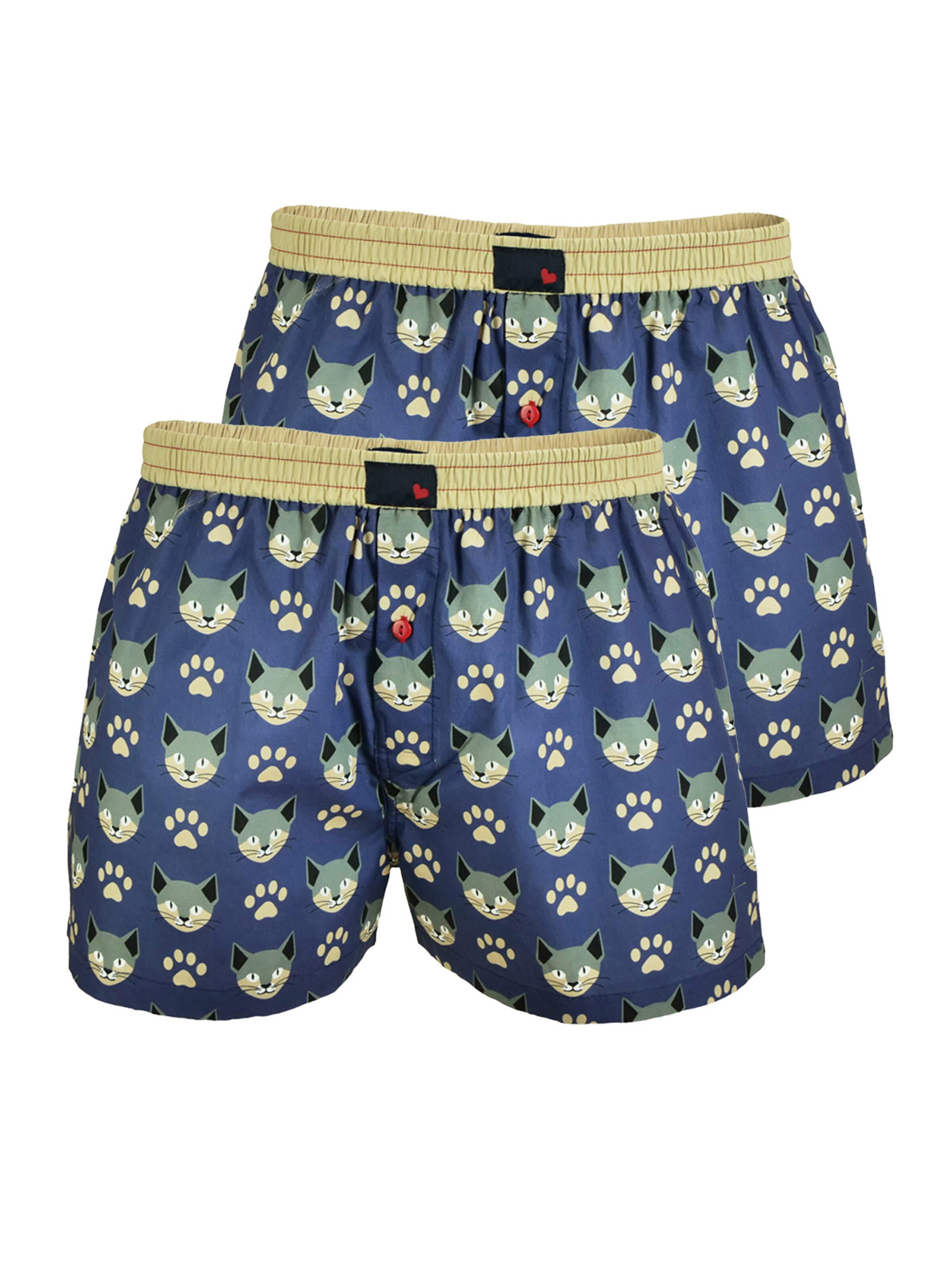 UNABUX Boxershorts 'Flying Falcon' in Blauw: voorkant