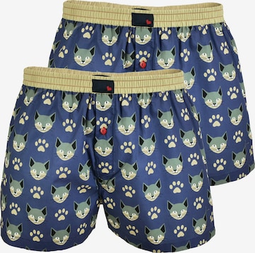 UNABUX Boxershorts 'Flying Falcon' in Blau: Vorderseite