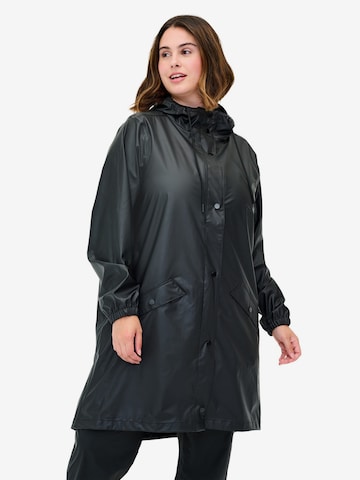 Manteau fonctionnel Zizzi en noir : devant