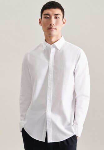 SEIDENSTICKER Slim fit Business Shirt in White: front