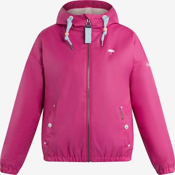 Schmuddelwedda Between-Season Jacket 'Incus' in Pink: front