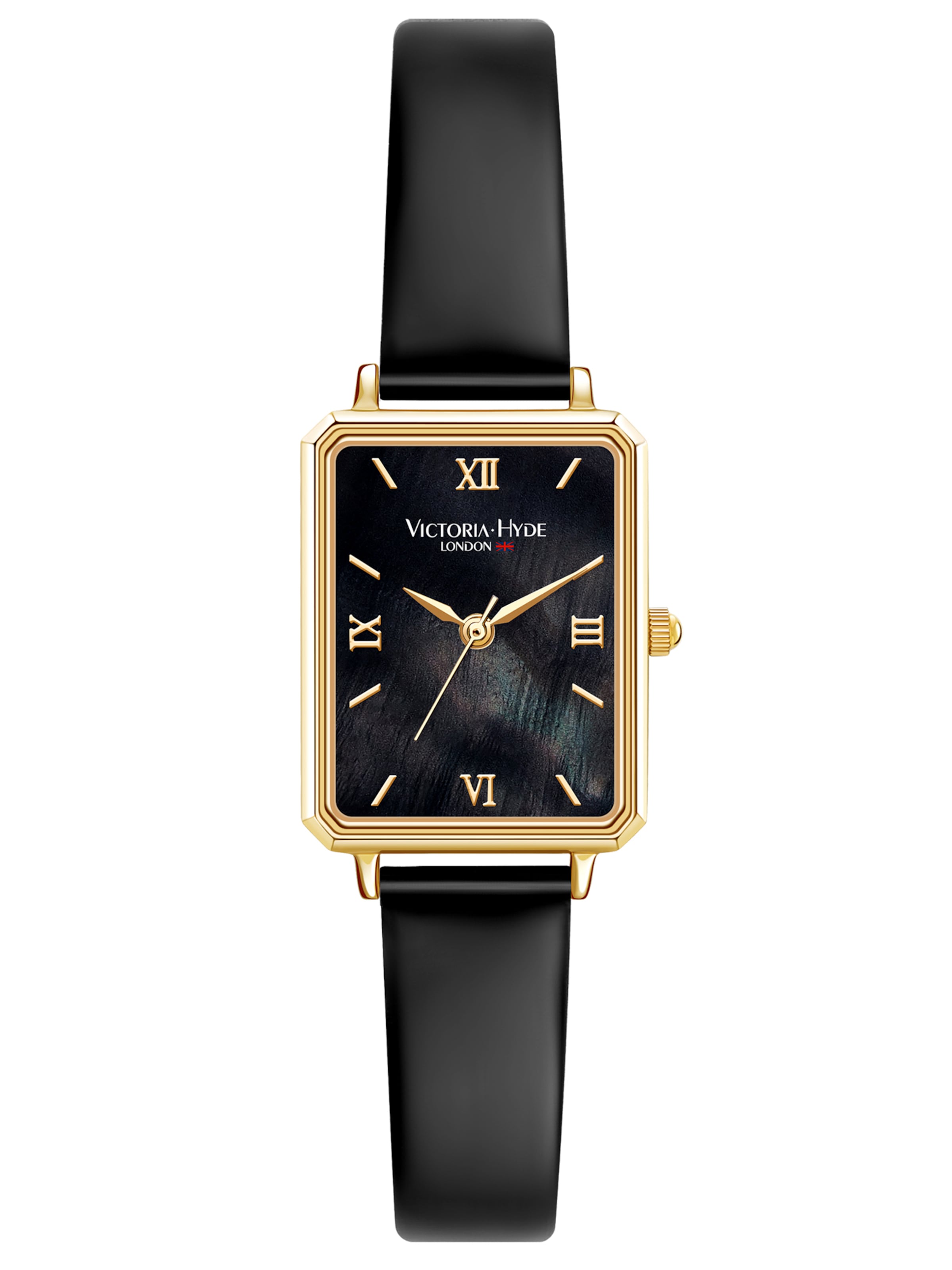 Victoria Hyde - Relógios analógicos ' Hampton ' em preto: frente
