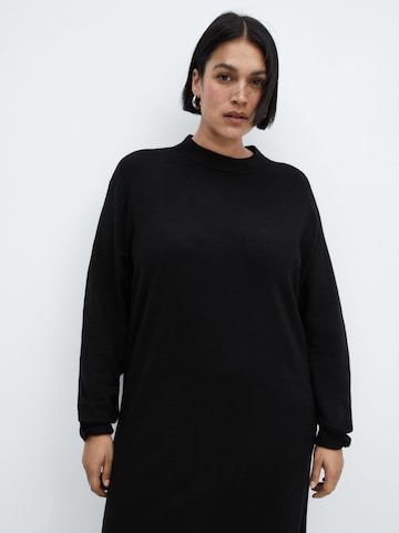 MANGO Knitted dress 'VIEIRA' in Black