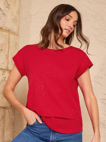 T-shirt love & roses en rouge