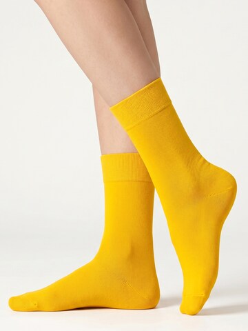 footstar Socken 'EVERYDAY!'‌‌‌‌ in Gelb