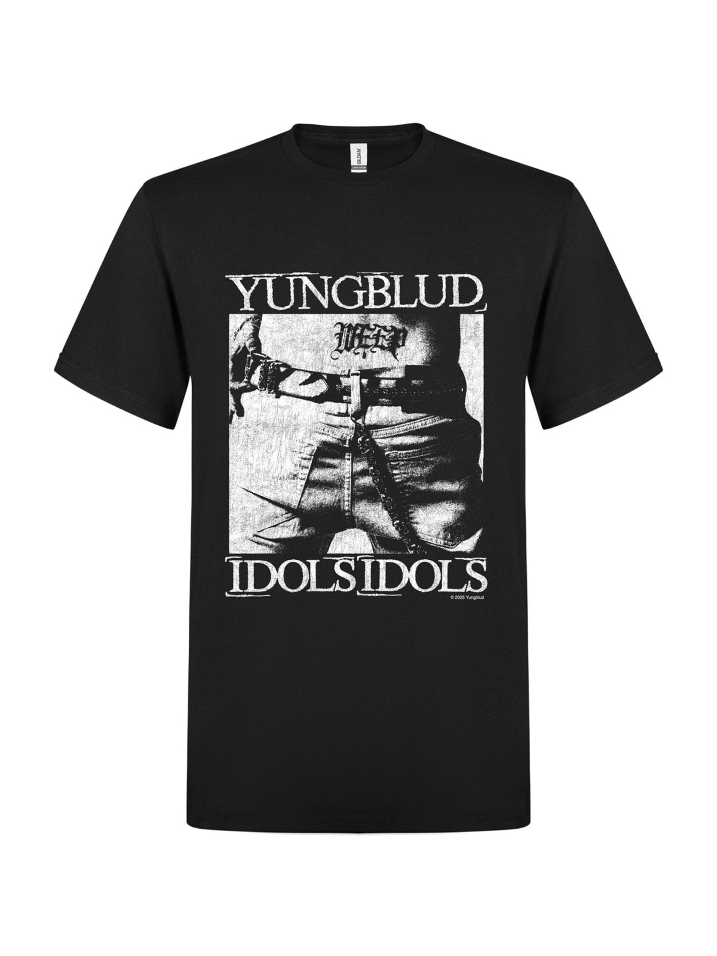 Yungblud Shirt 'Yungblud Idols T-Shirt'‌‌‌‌ in Schwarz: Vorderseite