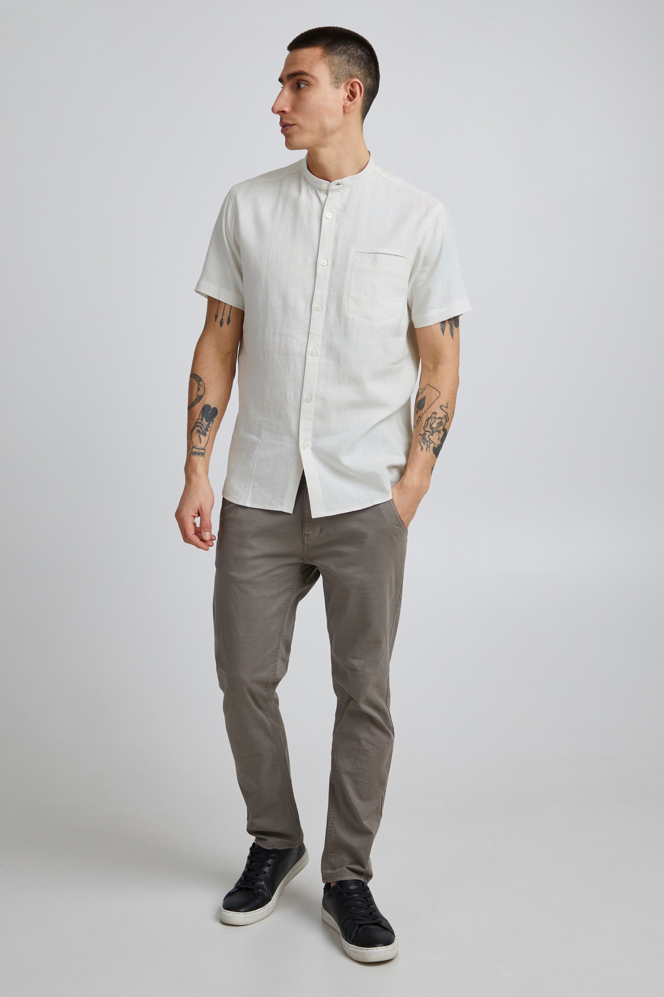 Männer 11 Project Bekleidung 11 Project Hemd 'PROcke' in Offwhite - GB45948 Männer 11 Project Bekleidung 11 Project Hemd 'PROcke' in Offwhite - GB45948