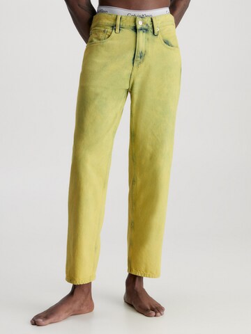 Calvin Klein Jeans Loose fit Jeans in Yellow: front
