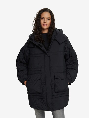 Manteau d’hiver ESPRIT en noir : devant