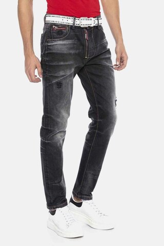 CIPO & BAXX Regular Jeans in Schwarz: Vorderseite