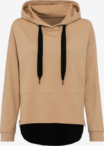 Sweat-shirt heine en beige : devant