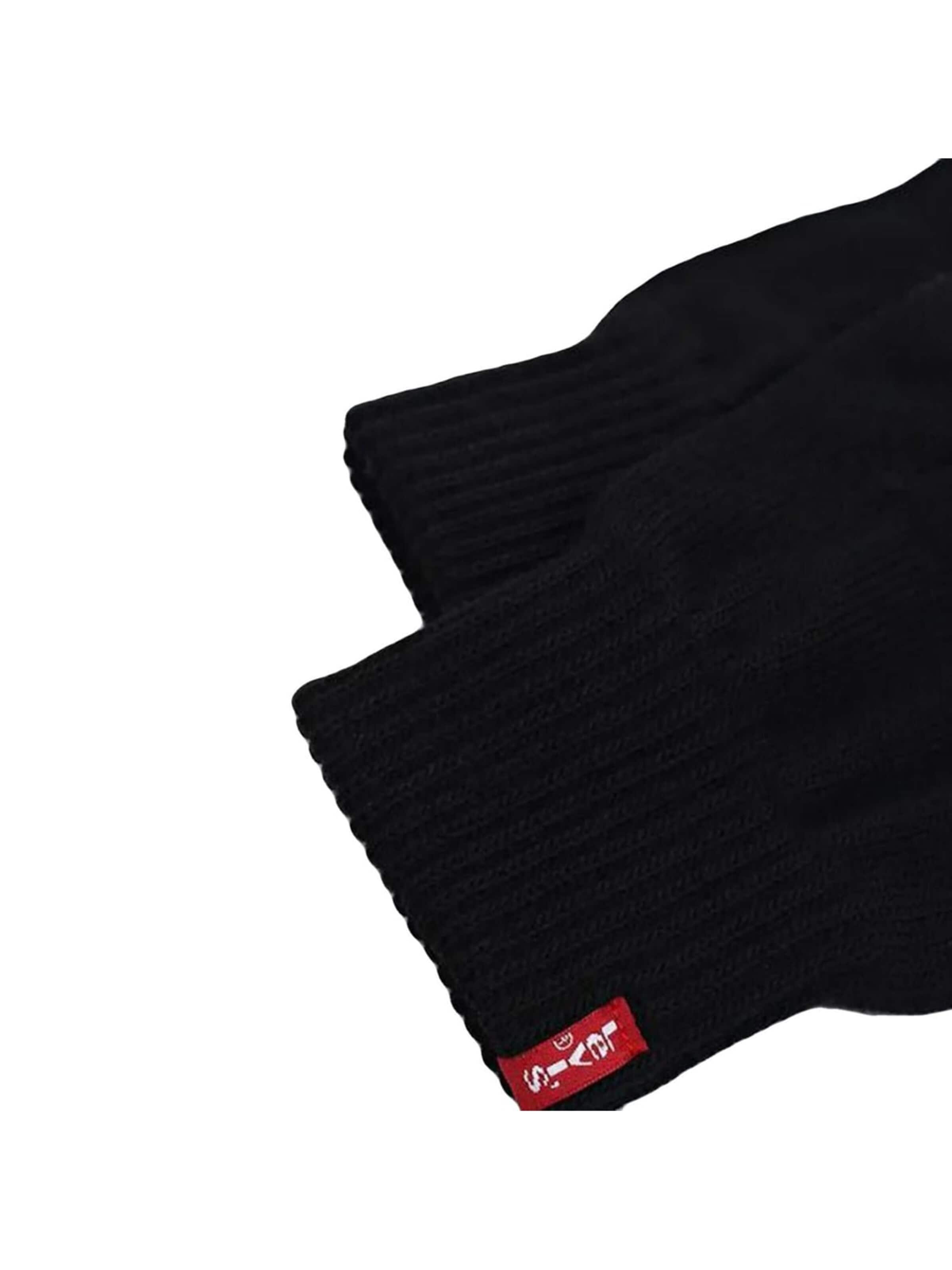 Muffole 'Ben Touch Screen Gloves' di LEVI'S ® in nero