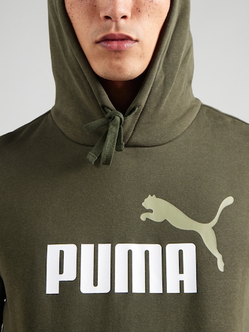 PUMA Αθλητική μπλούζα φούτερ 'ESS No. 1' σε πράσινο