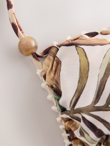 Next Kolmnurk Bikiinitopp, värv pruun