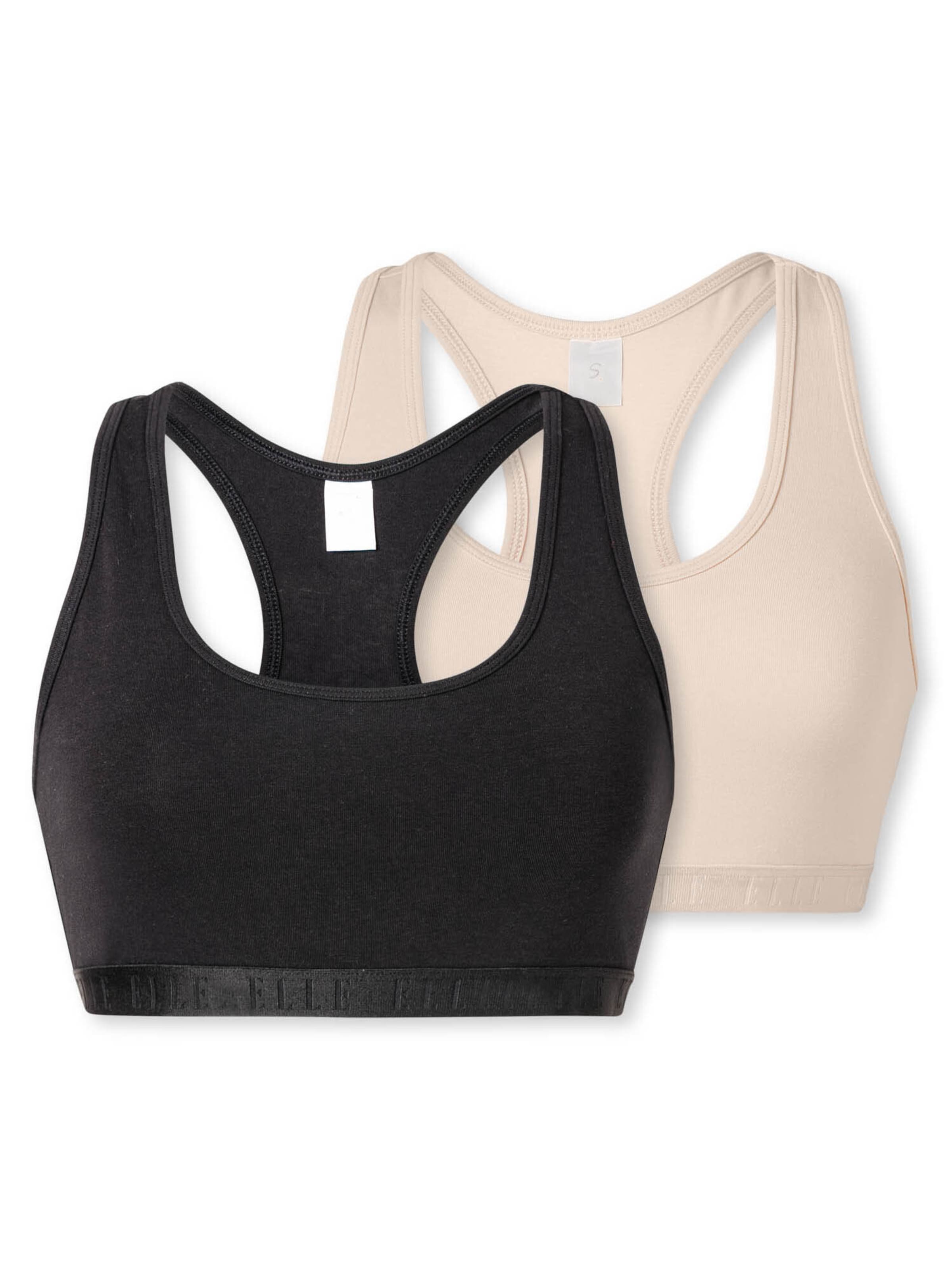 ELLE Bralette Bra in Beige: front