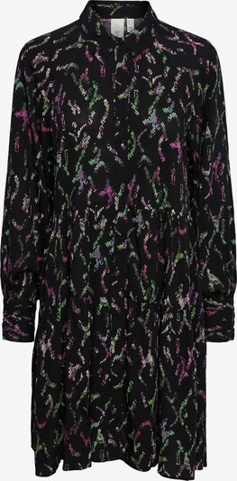 Y.A.S Robe-chemise 'LINIRA' en vert clair / violet foncé / rose / noir, Vue avec produit