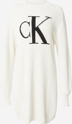 Calvin Klein Jeans Knit dress in Beige: front