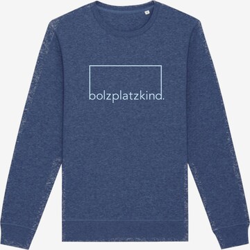 Bolzplatzkind Sweatshirt in Blau: predná strana