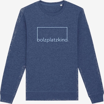 Bolzplatzkind Sweatshirt in Blue: front
